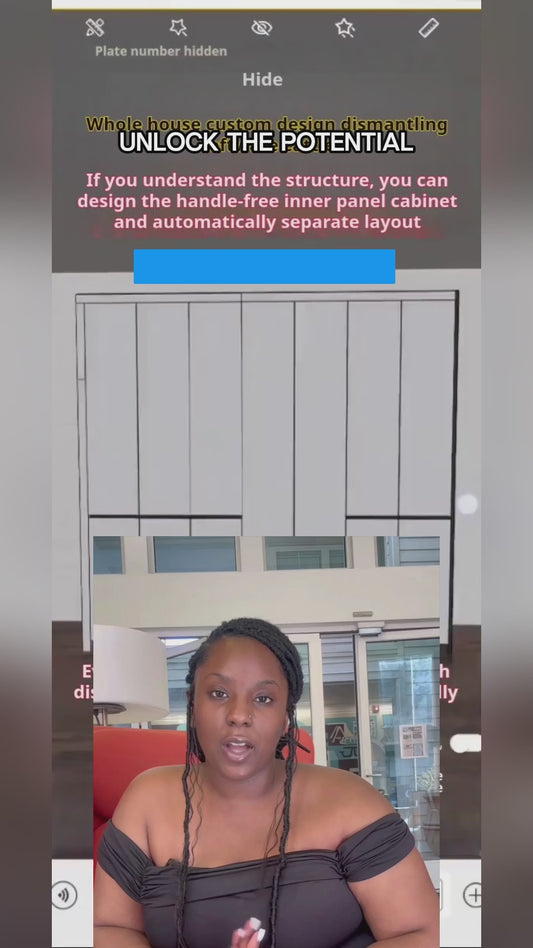 Panel furniture design and order splitting software, just draw a diagram renderings, split data Save time, save labor, and open up design to production!