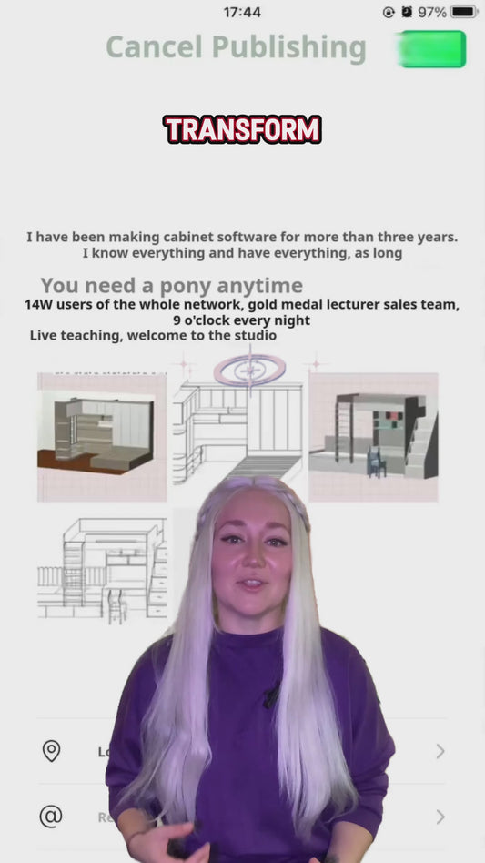 Cabinet software makes the design easier, and there is no need to understand the basics of CAD