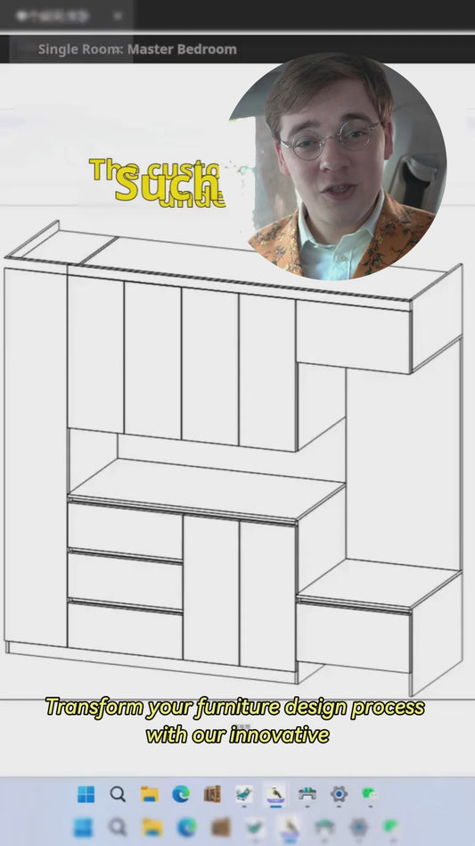 If you can't hire a designer, zero foundation and don't know CAD software, then try this cabinet for fools