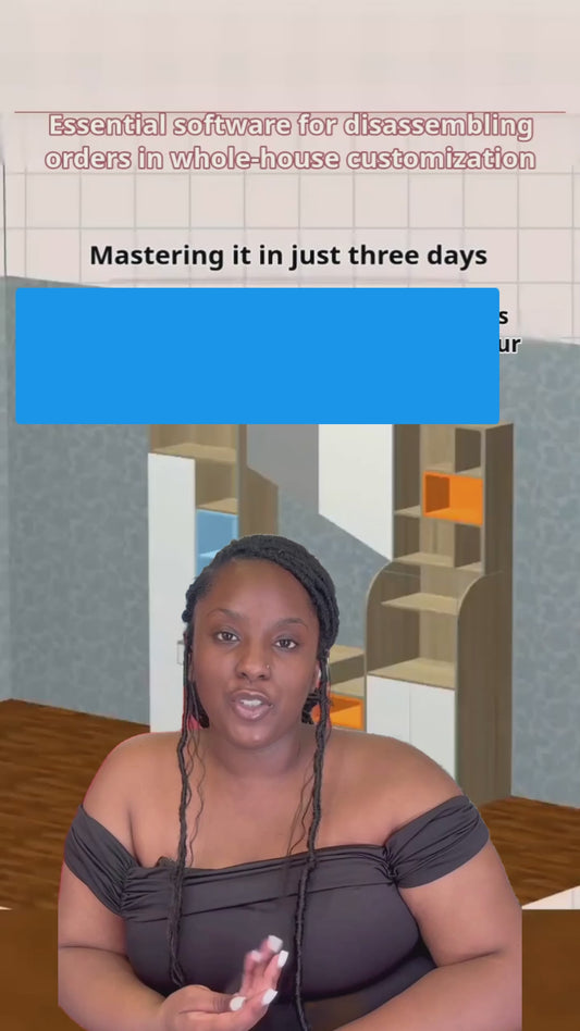 Panel furniture design and order splitting software, mobile phones, tablets, and computers can be drawn online to help the factory grow 3 times