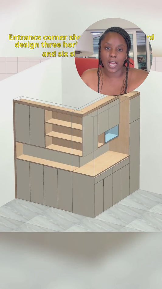 If you can't hire a designer, zero foundation and don't know CAD software, then try this cabinet for fools