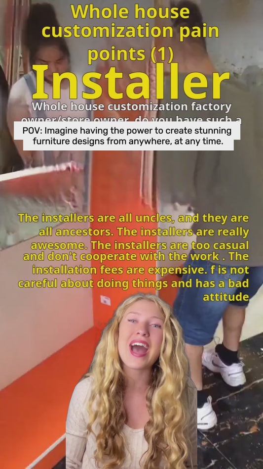 Panel furniture cabinet design and order splitting software, on-site measurement of the room can be out of the renderings, front-end design back-end production, front and back end through