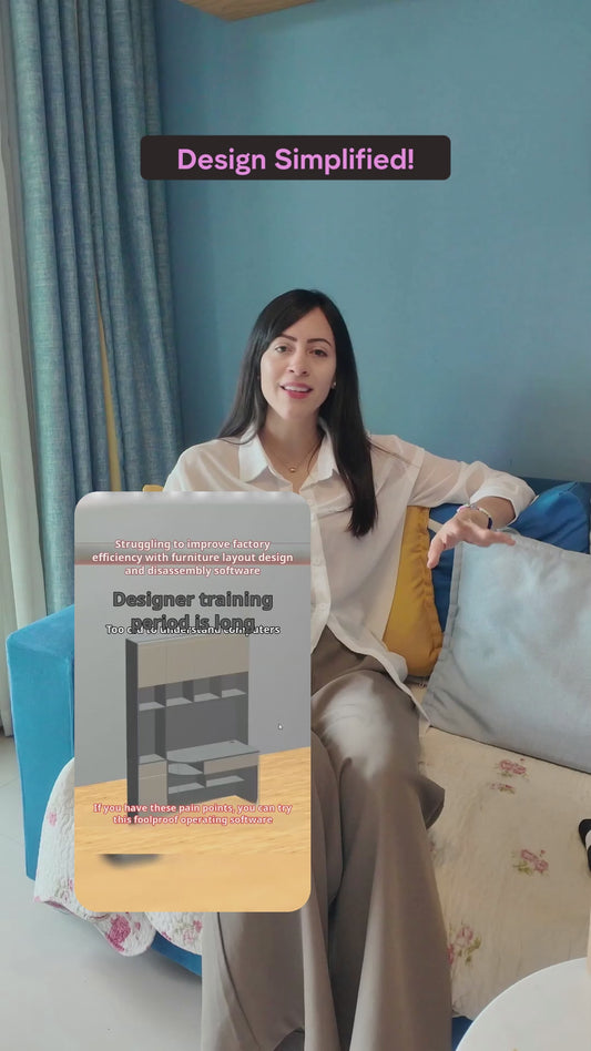 Cabinet software, the front and back ends are connected, you only need to draw a picture once, you can get a one-click quotation, and you can split the order and produce the drawing