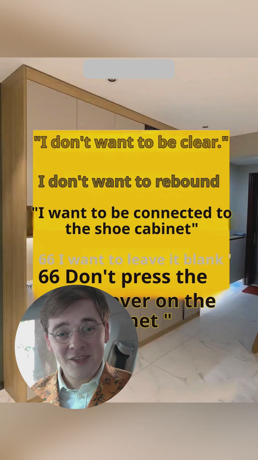 caibnet，Remote eye remote docking customer customer scan the code to view the design 3D renderings electronic confirmation